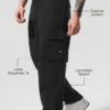 Pantaloni cargo in tessuto ripstop - Nero