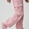 Pantaloni cargo Megastar a vita bassa - Rosa vintage
