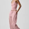 Pantaloni cargo Megastar a vita bassa - Rosa vintage