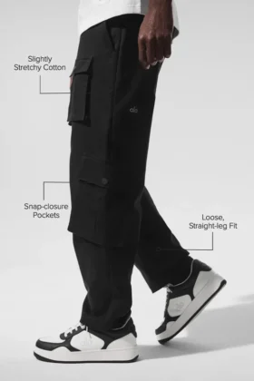 Pantaloni cargo Northstar – Nero