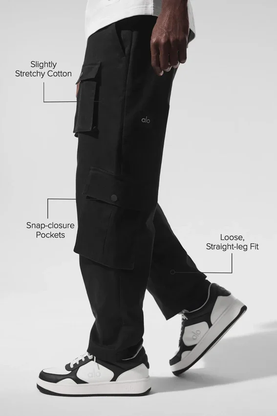 Pantaloni cargo Northstar - Nero