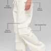 Pantaloni cargo Scout a vita media - Avorio