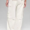 Pantaloni cargo Scout a vita media - Avorio