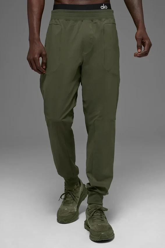 Pantaloni Co-Op - Verde oliva