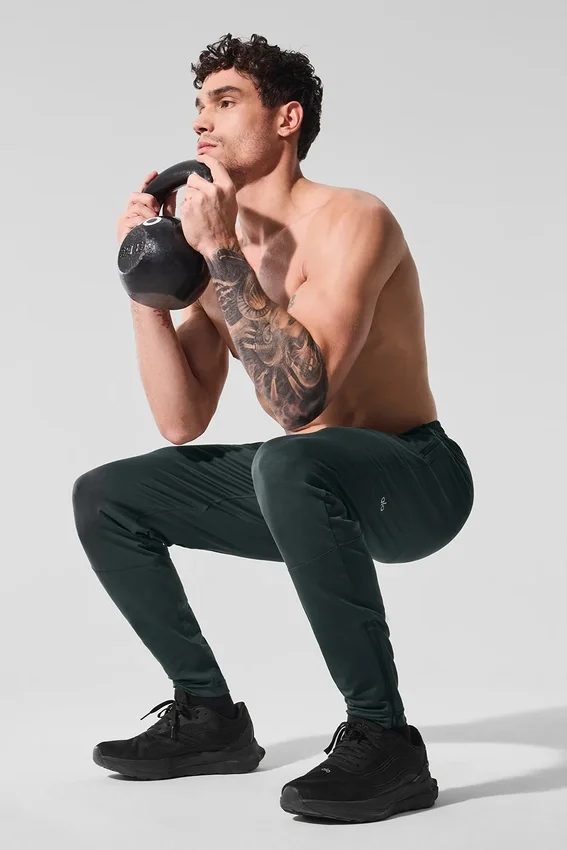 Pantaloni Conquer React Performance - Verde antracite