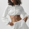 Pantaloni corti in cotone Real Deal con maniche lunghe - Bianco