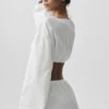 Pantaloni corti in cotone Real Deal con maniche lunghe - Bianco