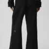Pantaloni Cosmopolitan a vita media con bottoni a pressione - Nero