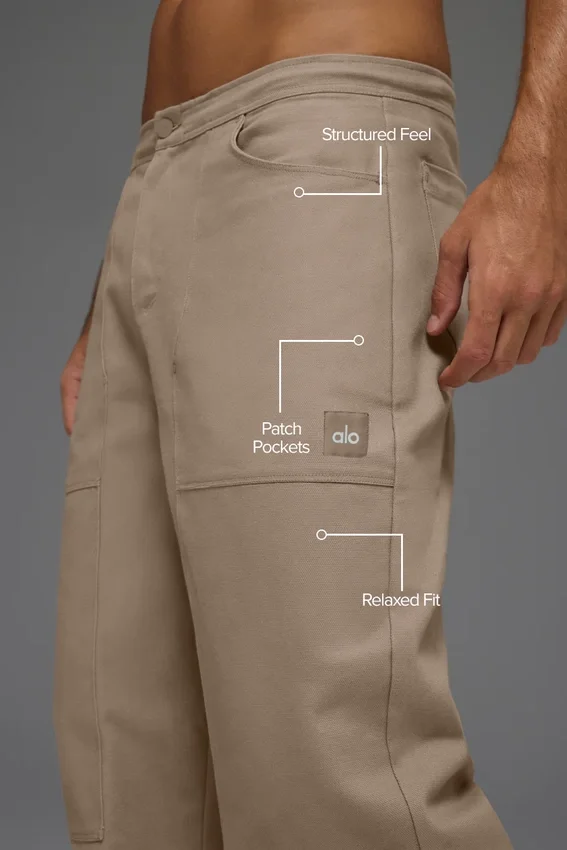 Pantaloni da carpentiere in tela di cotone - Gravel