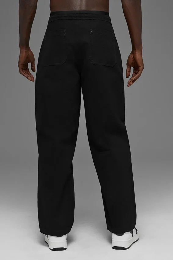 Pantaloni da carpentiere in tela di cotone - Nero