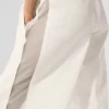 Pantaloni da ginnastica High-Waist a gamba larga - Avorio