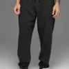 Pantaloni da jogging da casa a trama a nido d’ape - Nero