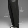 Pantaloni da jogging da casa a trama a nido d’ape - Nero