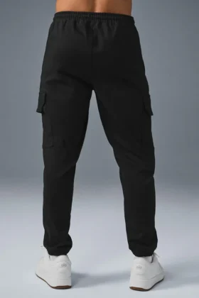 Pantaloni da jogging Edition in tessuto scamosciato – Nero