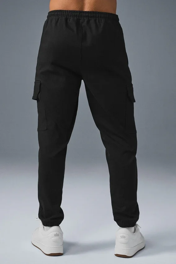 Pantaloni da jogging Edition in tessuto scamosciato - Nero