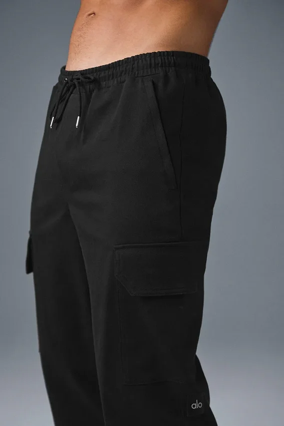 Pantaloni da jogging Edition in tessuto scamosciato - Nero