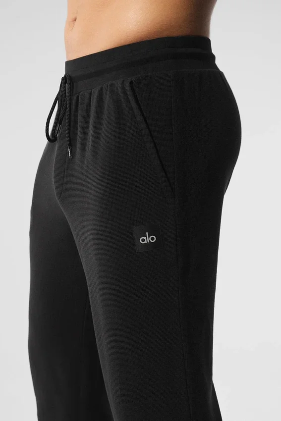 Pantaloni da jogging Micro Waffle Fast Break - Nero