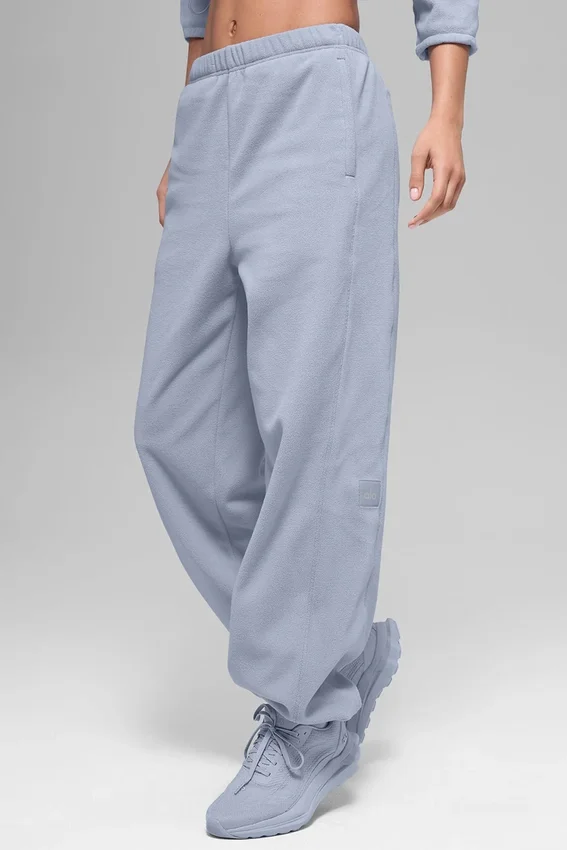 Pantaloni da jogging Retreat High-Waist in pile polare - Winter Frost