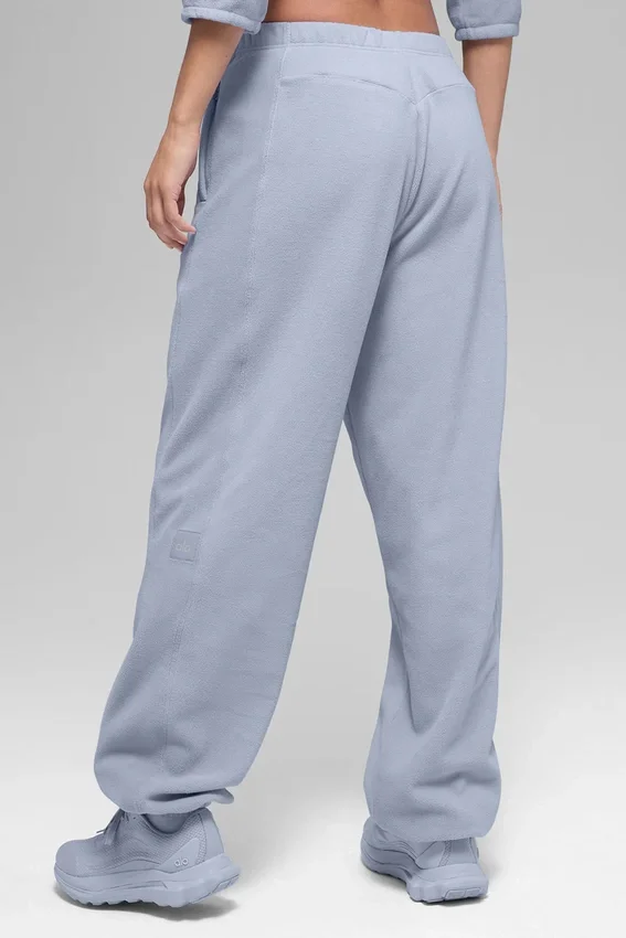 Pantaloni da jogging Retreat High-Waist in pile polare - Winter Frost