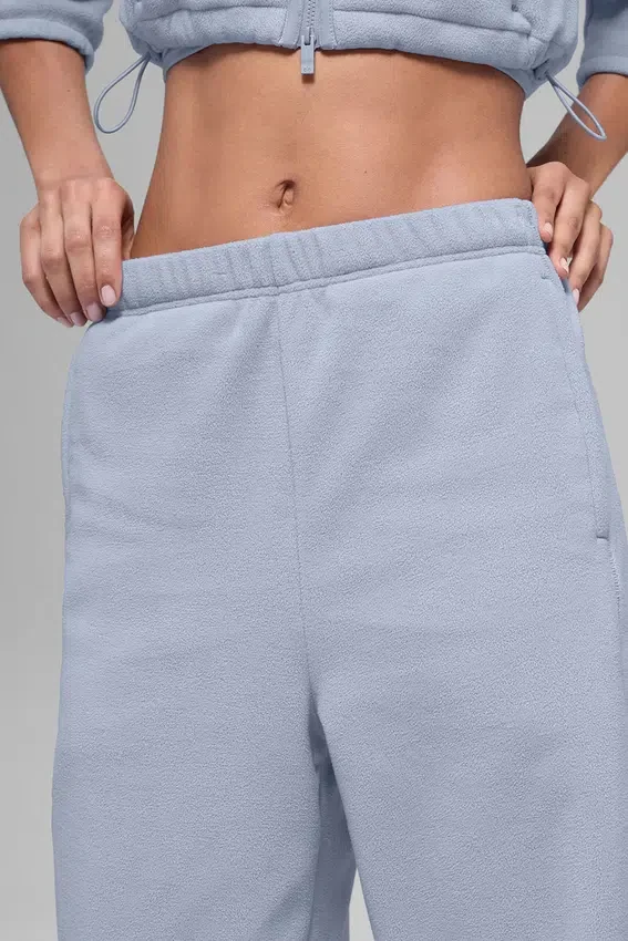 Pantaloni da jogging Retreat High-Waist in pile polare - Winter Frost