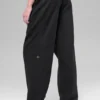 Pantaloni da jogging Retreat in pile polare High-Waist - Nero