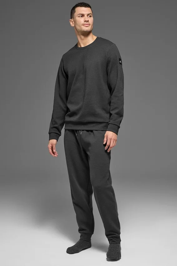 Pantaloni da jogging Waffle Lounge - Antracite