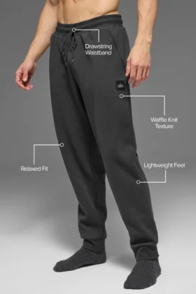 Pantaloni da jogging Waffle Lounge – Antracite