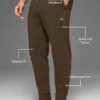 Pantaloni da jogging Waffle Lounge - Espresso