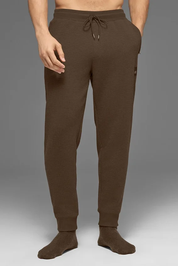 Pantaloni da jogging Waffle Lounge - Espresso