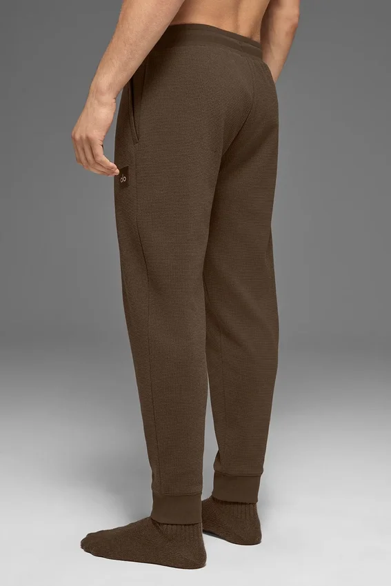 Pantaloni da jogging Waffle Lounge - Espresso