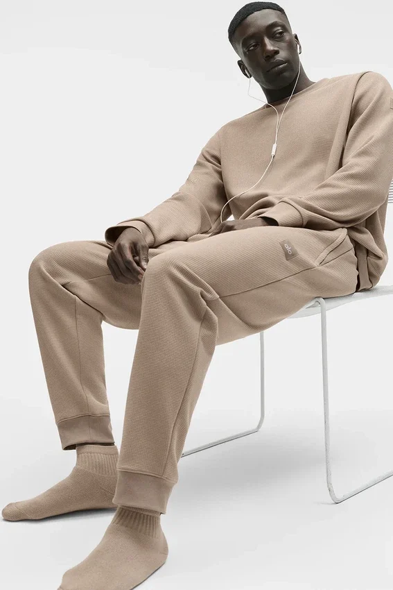 Pantaloni da jogging Waffle Lounge - Gravel