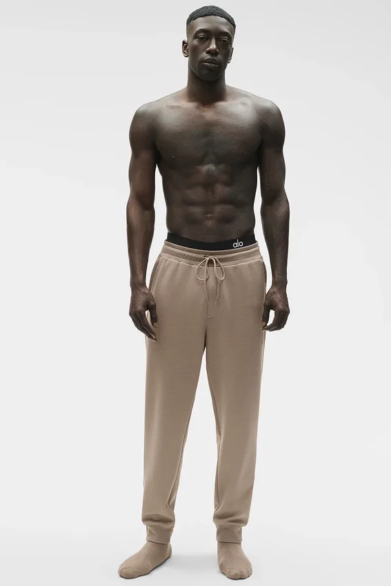Pantaloni da jogging Waffle Lounge - Gravel