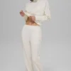Pantaloni da jogging Waffle Weekend Escape - Avorio