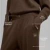 Pantaloni da jogging Waffle Weekend Escape - Espresso