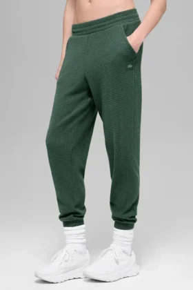 Pantaloni da jogging Waffle Weekend Escape - Verde trifoglio