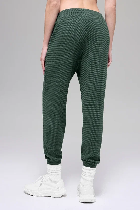 Pantaloni da jogging Waffle Weekend Escape - Verde trifoglio