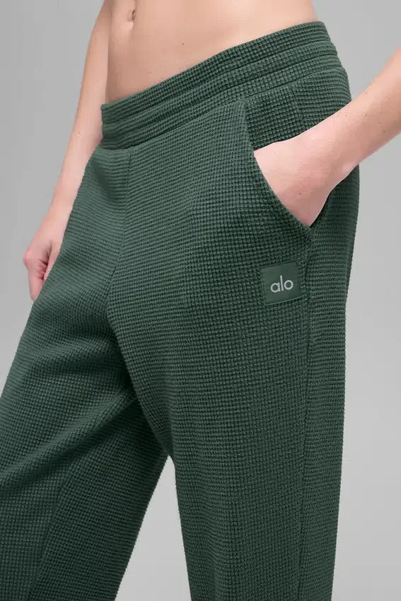 Pantaloni da jogging Waffle Weekend Escape - Verde trifoglio