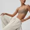Pantaloni della tuta a gamba dritta gessati - Gessato color osso