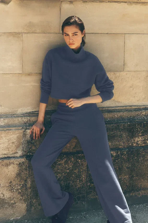 Pantaloni della tuta a gamba larga Serenity - Bluestone