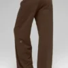 Pantaloni della tuta a gamba larga Serenity - Espresso