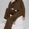 Pantaloni della tuta a gamba larga Serenity - Espresso