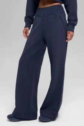 Pantaloni della tuta a gamba larga Serenity - Navy