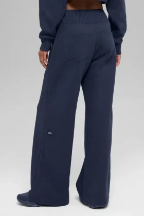 Pantaloni della tuta a gamba larga Serenity – Navy