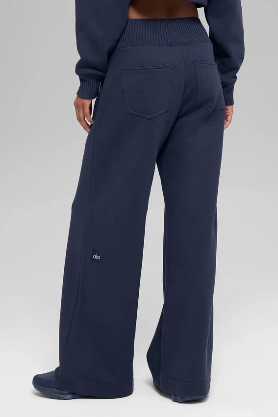 Pantaloni della tuta a gamba larga Serenity - Navy