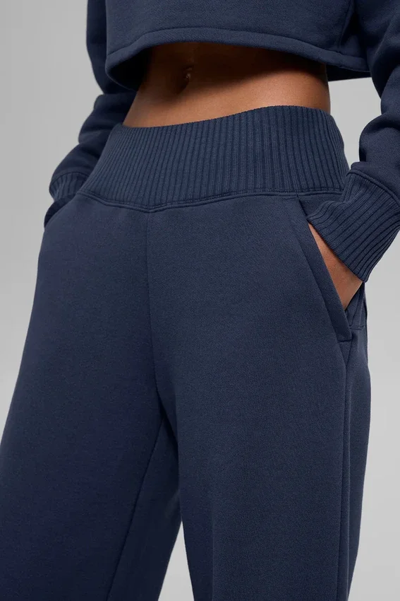 Pantaloni della tuta a gamba larga Serenity - Navy