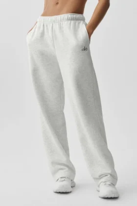 Pantaloni della tuta Accolade a gamba dritta - Bianco melange