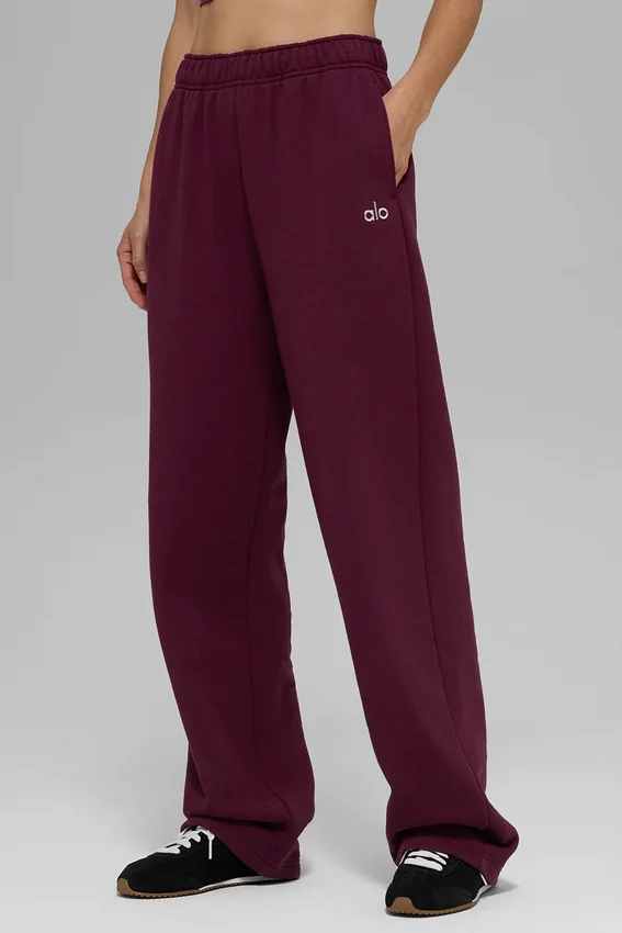 Pantaloni della tuta Accolade a gamba dritta - Borgogna