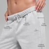 Pantaloni della tuta Accolade a gamba dritta - Grigio melange atletico