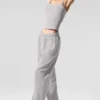 Pantaloni della tuta Accolade a gamba dritta lavati - Grigio cielo