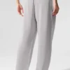 Pantaloni della tuta Accolade a gamba dritta lavati - Grigio cielo